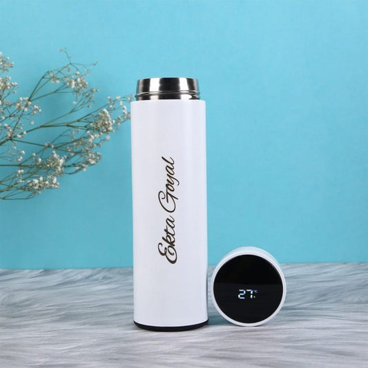 Customized Temperature Display Stainless Insulated Water Bottle – Personalized with Name or Logo