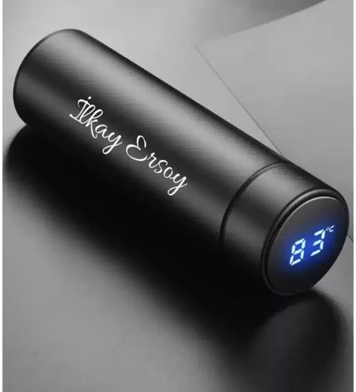 Customized Temperature Display Stainless Insulated Water Bottle – Personalized with Name or Logo